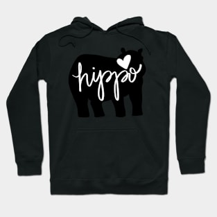 Hippo Love - Silhouette Hoodie